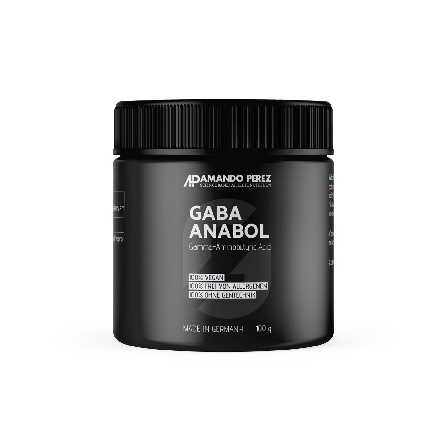 GABA Anabol (Gamma-aminobutyric acid) - 100 g veganes Pulver