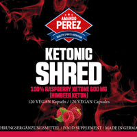 Ketonic SHRED - Raspberry Ketone (Himbeer Keton) 600 mg - 120 vegane Kapseln