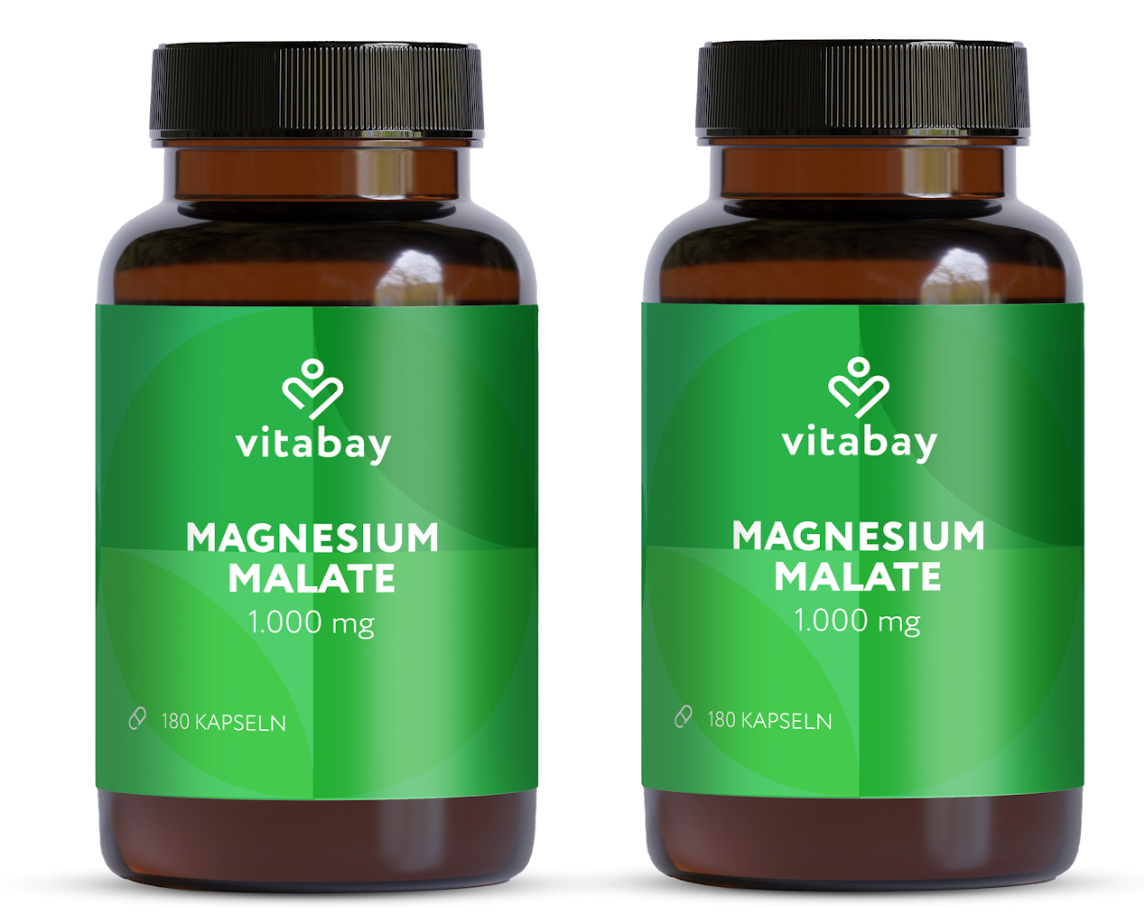 Magnesium Malate 3000mg - 180 vegane Tabletten