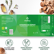 Vitamin D3 Depot 20.000 I.E. - vegane Tabletten