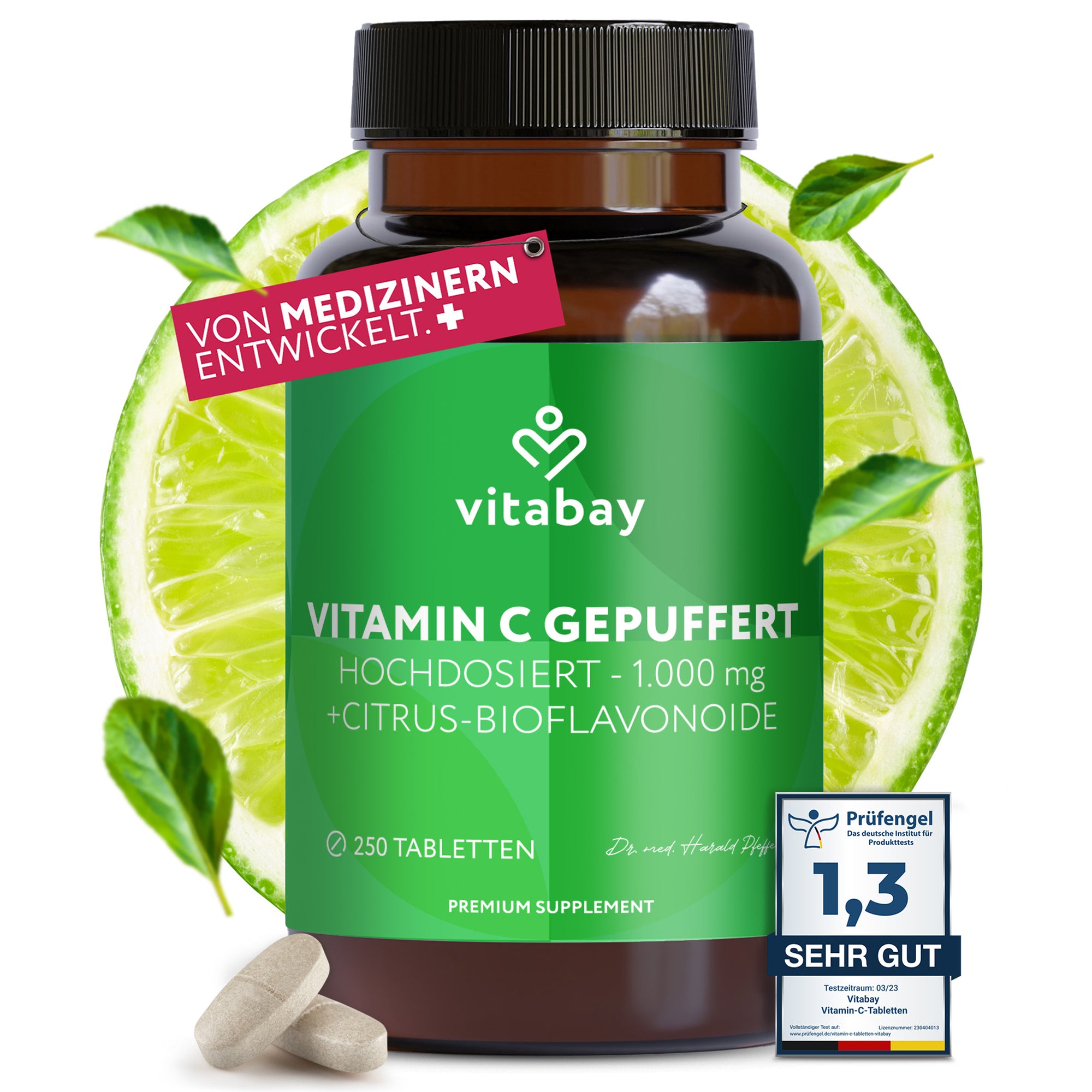 Vitamin C 1000 mg + Bioflavonoide (Time Released ) - vegane Tabletten