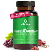 OPC Traubenkernextrakt hochdosiert - 1000mg - 120 vegane Tabletten