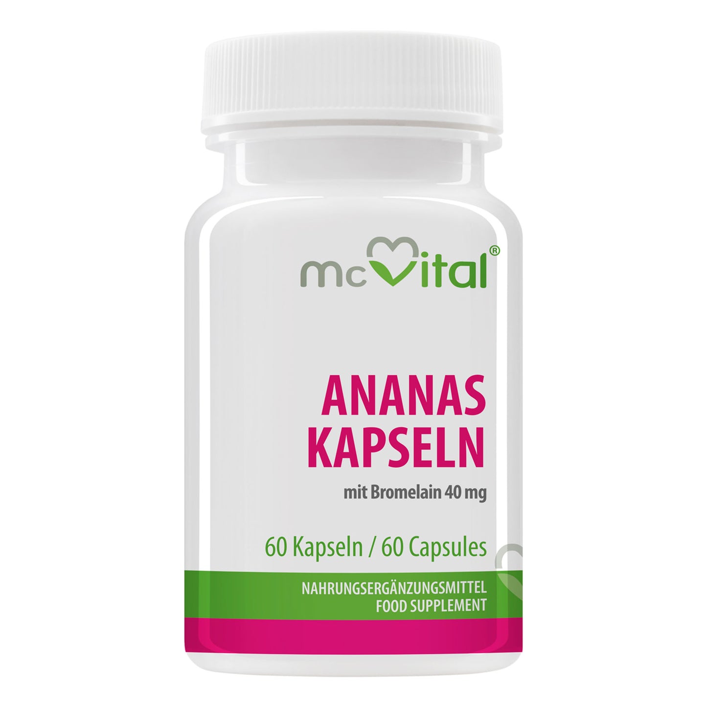 Ananas mit Bromelain 40mg - 60 Kapseln