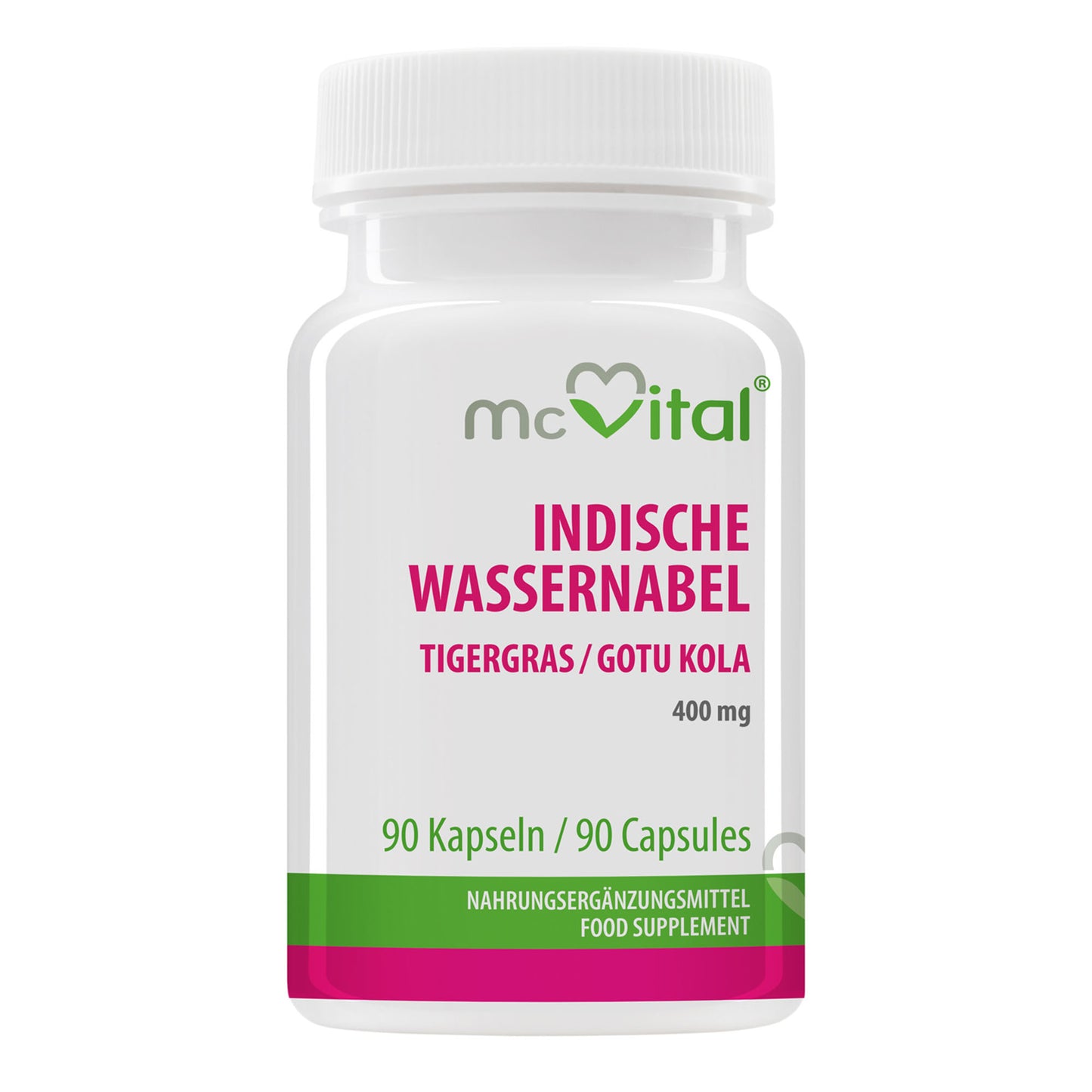 Indische Wassernabel / Tigergras / Gotu Kola - 400 mg - 90 Kapseln