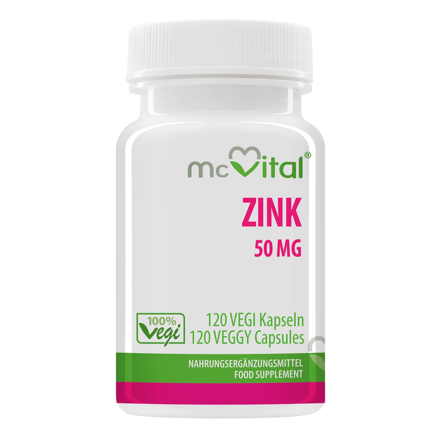 Zink 50 mg - 120 vegane Kapseln