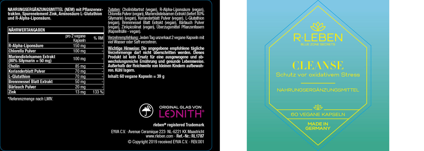 R-Leben CLEANSE - 60 vegane Kapseln