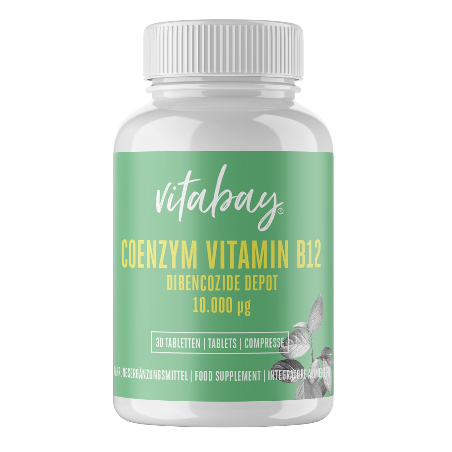 Coenzym Vitamin B12 Depot - Dibencozide 10.000 mcg - 30 vegane Tabletten