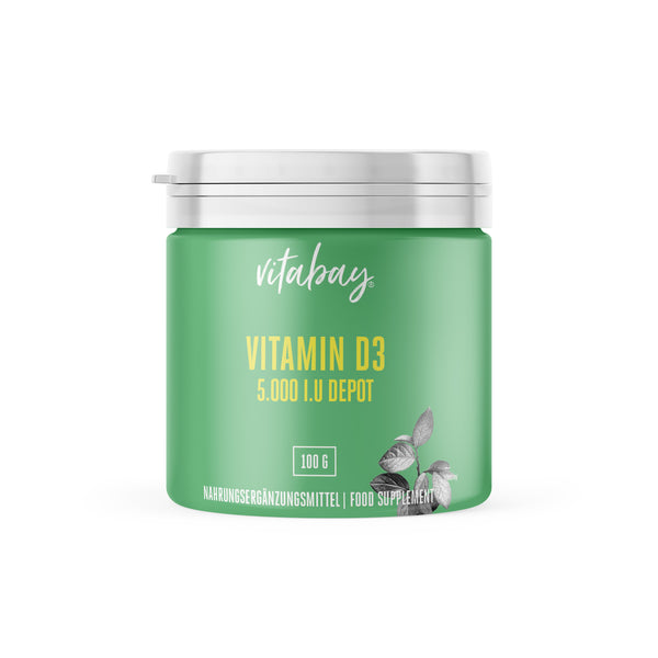 Vitamin D3 Depot 5.000 I.E. - 100g veganes Pulver