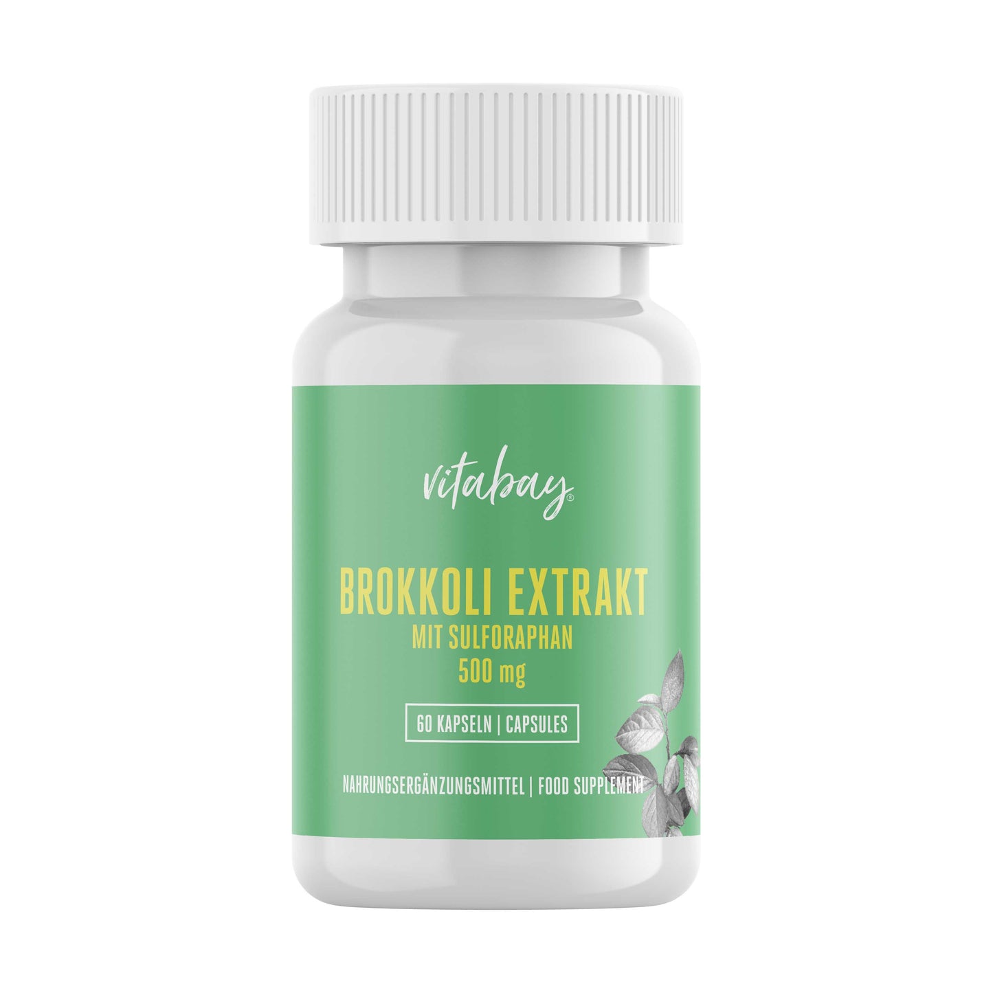 Brokkoli Extrakt mit Sulforaphan 500 mg - 60 vegane Kapseln