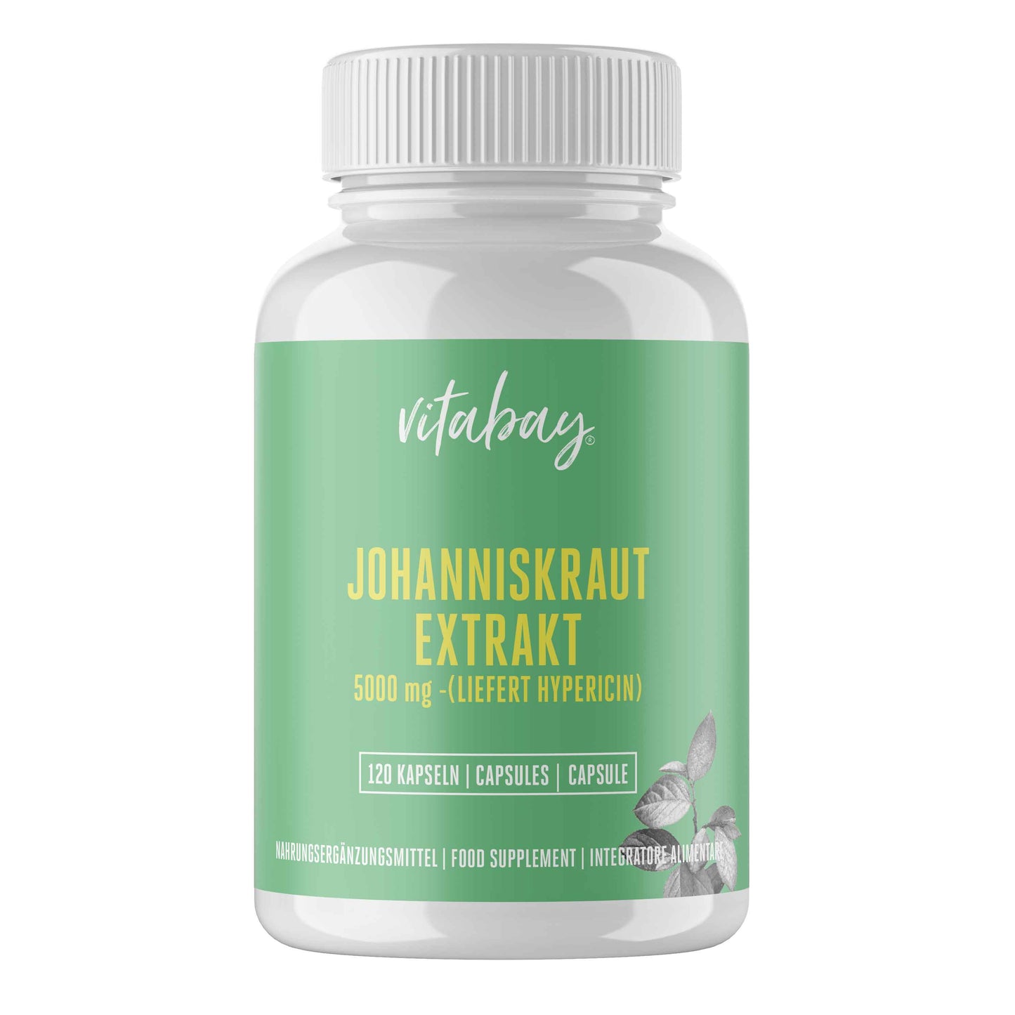 Johanniskraut Extrakt 5000 mg - 120 vegane Kapseln