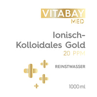 Kolloidales Gold 20 PPM - Reinheitsstufe 99,99% -  1000 ml