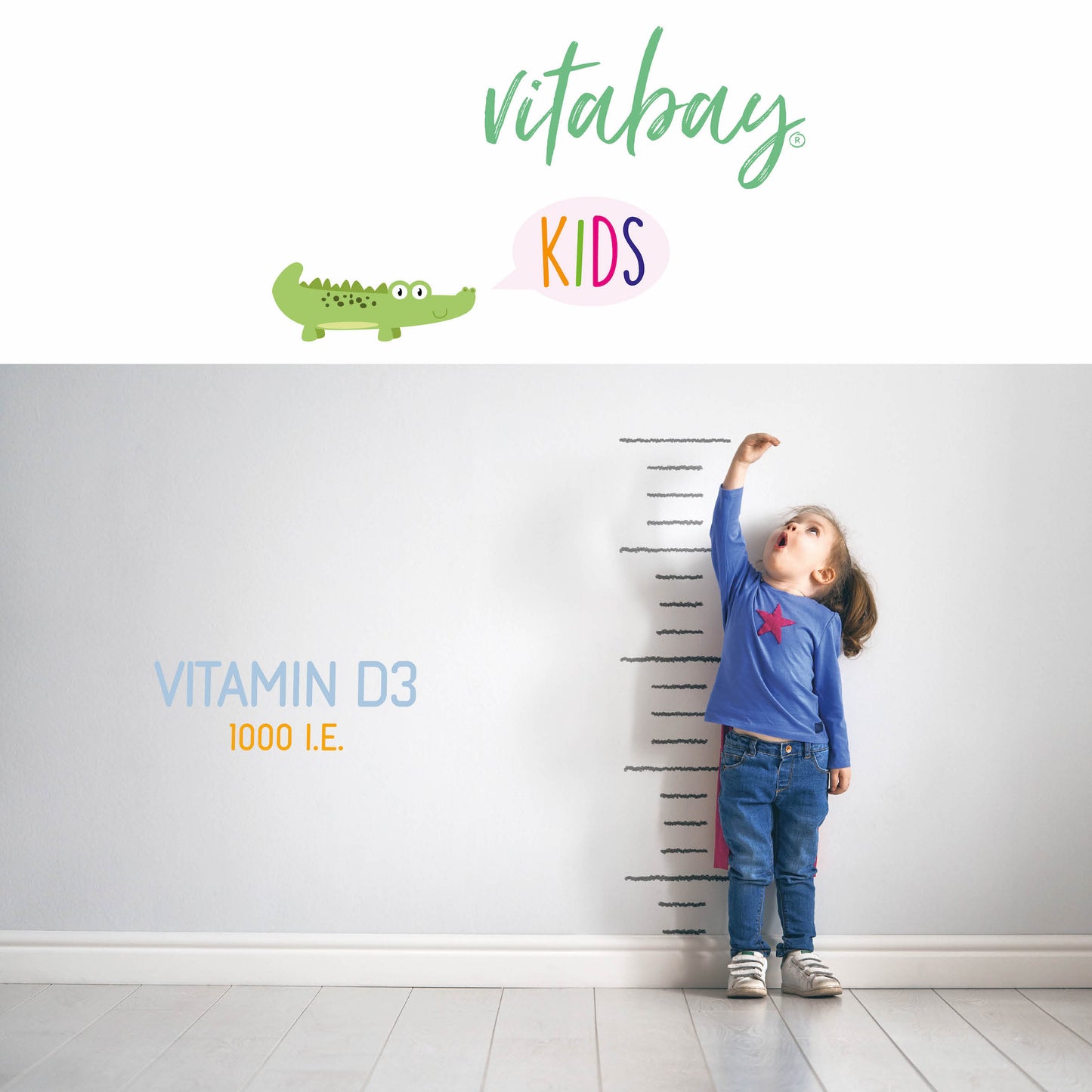 Vitamin D3 1000 IE - 60 vegane Gummibärchen für Kinder