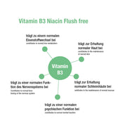 Vitamin B3 Niacin Flush free 500 mg - 90 vegane Kapseln