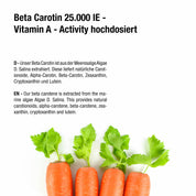Beta Carotin 25.000 I.E. Depot - 180 vegane Softgels