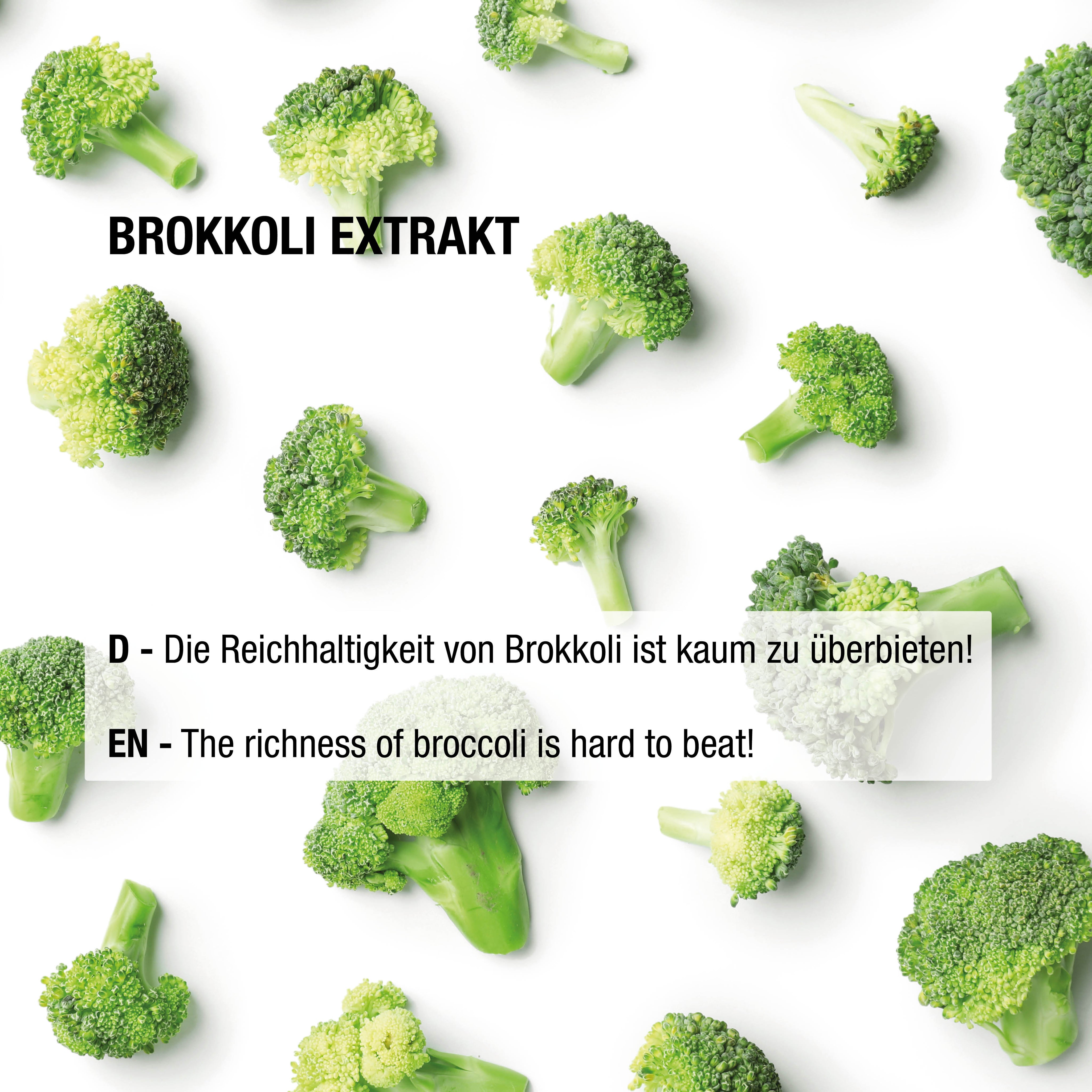 Brokkoli Extrakt mit Sulforaphan 500 mg - 60 vegane Kapseln