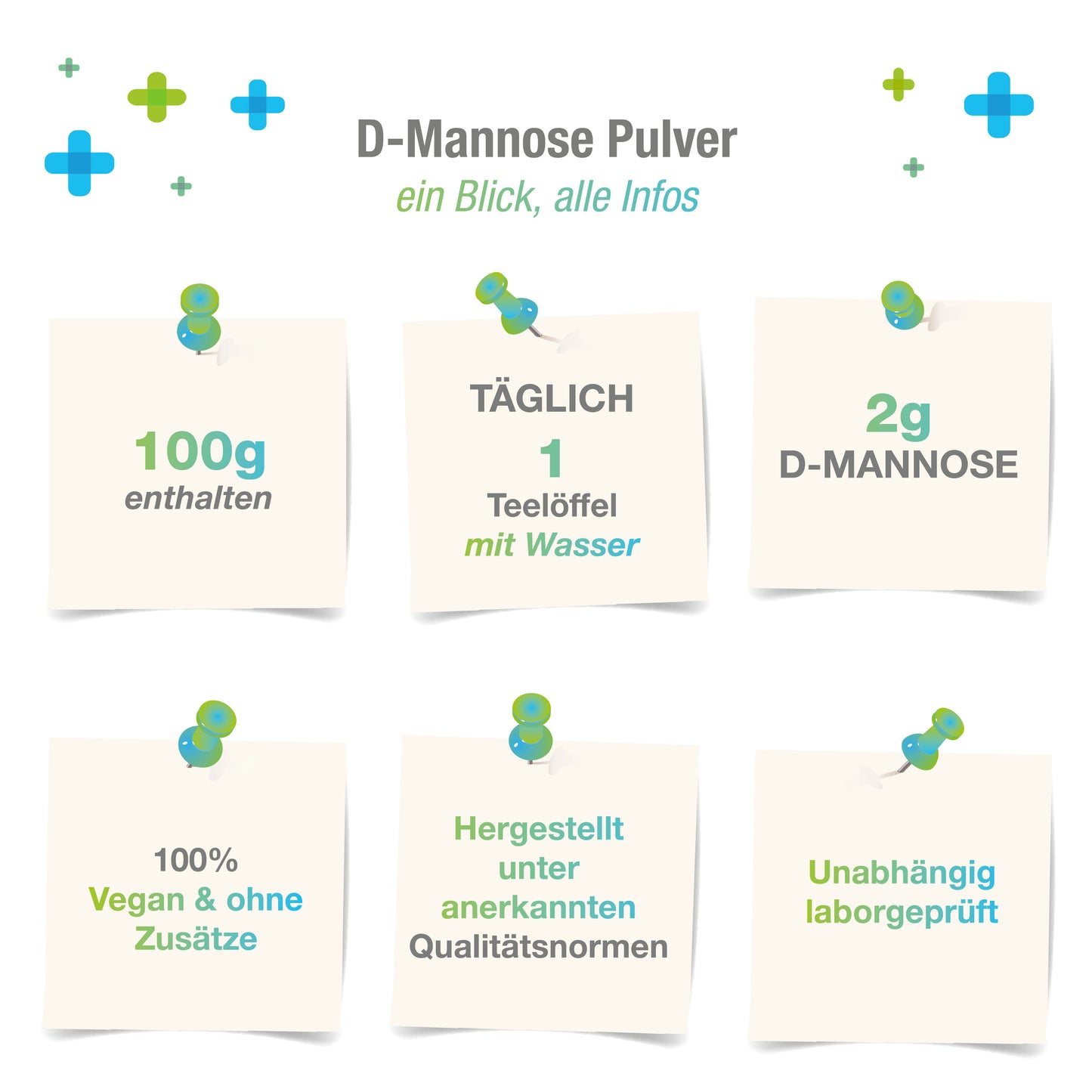 D-Mannose - 100g veganes Pulver