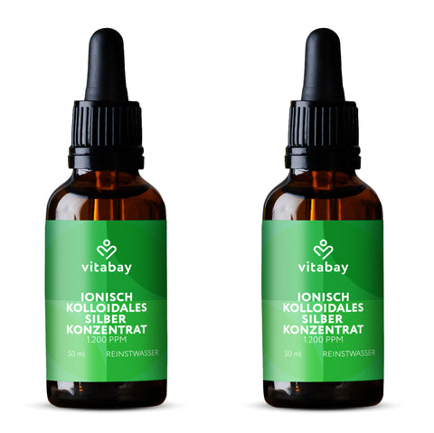 Colloidal Silver Concentrate 1200 PPM - Purity Level 99.99% - 50 ml