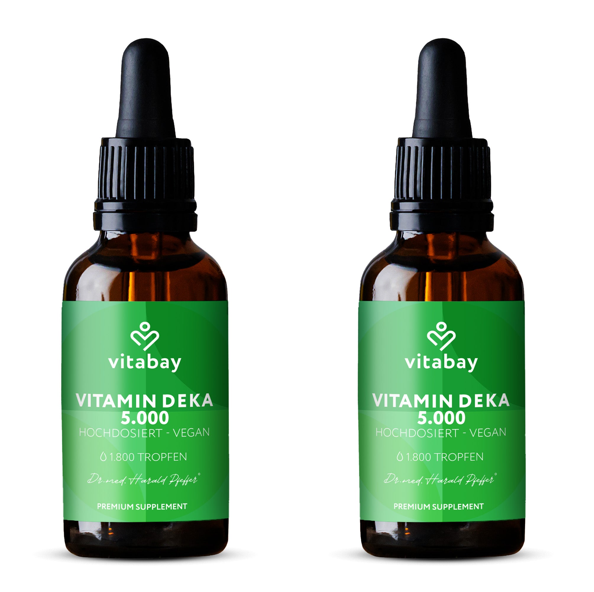 DEKA 5000 – Premium-Öl mit  Vitamin D3, K2, A & E - 60 ml / 1.800 Tropfen