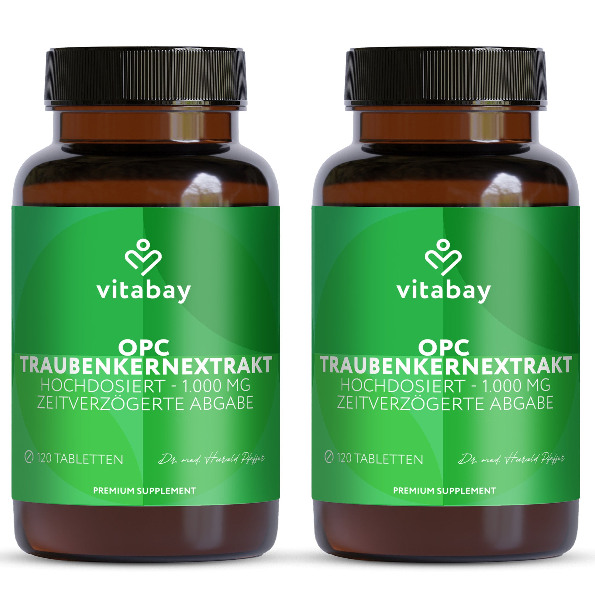 OPC Traubenkernextrakt hochdosiert - 1000mg - 120 vegane Tabletten