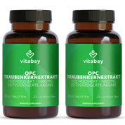 OPC Traubenkernextrakt hochdosiert - 1000mg - 120 vegane Tabletten