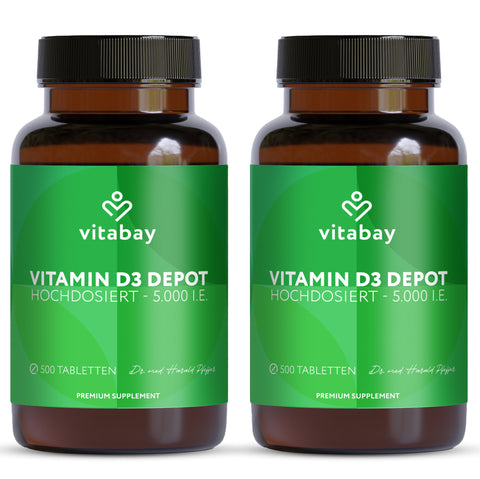 Vitamin D3 Depot 5,000 IU - Vegan Tablets