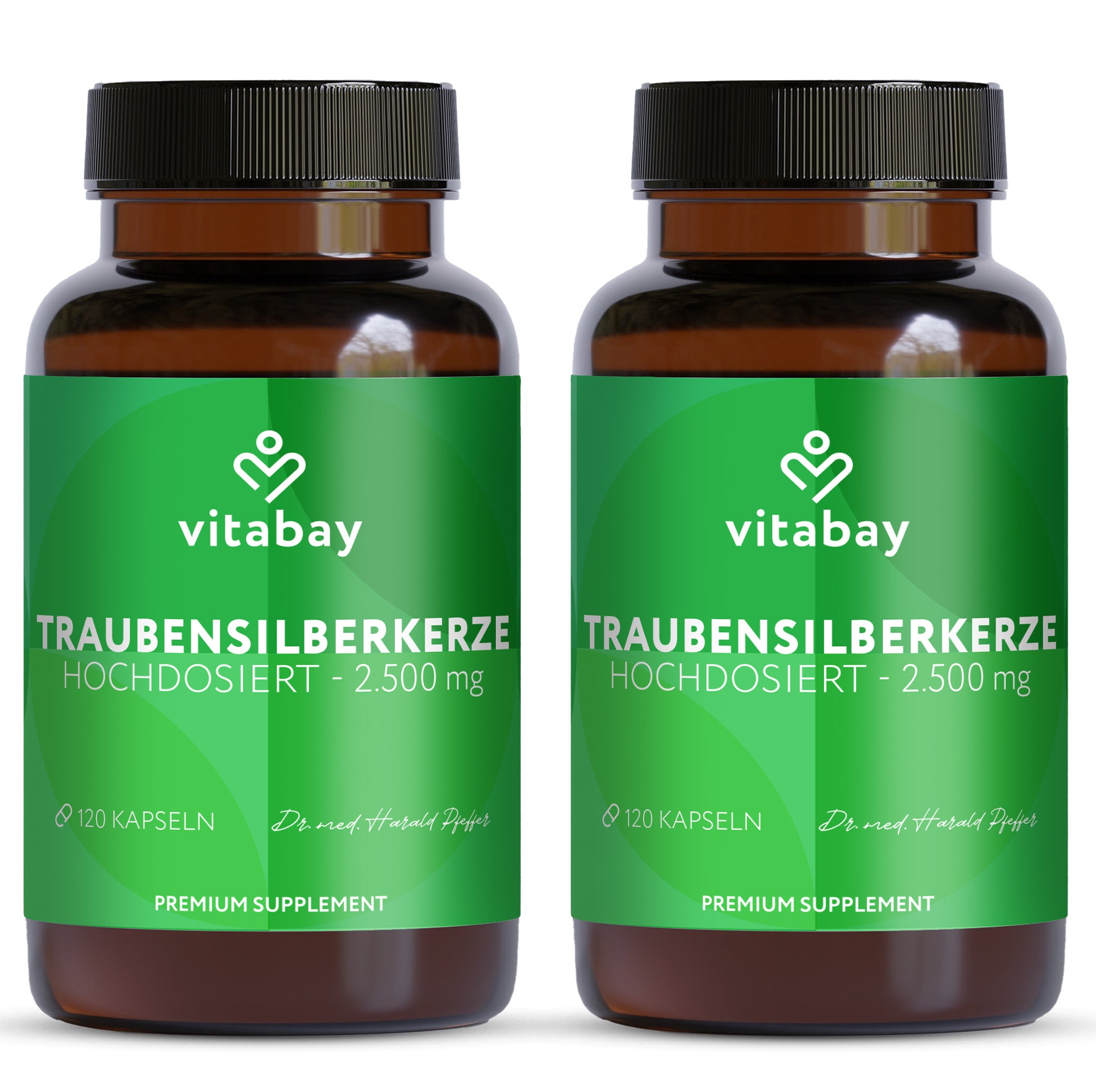 Traubensilberkerze Extrakt 2500 mg - 120 vegane Kapseln