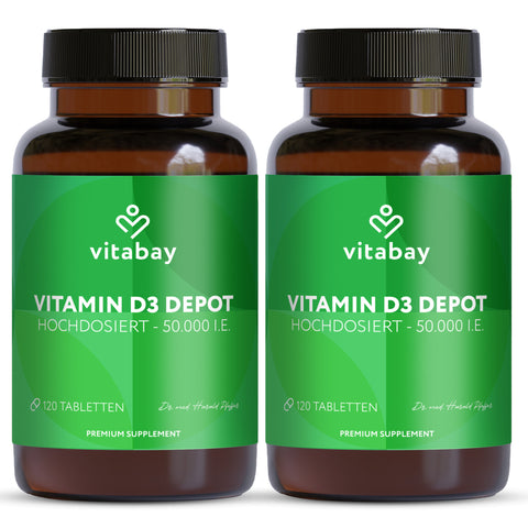 Vitamin D3 Depot 50,000 IU - vegan tablets
