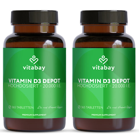 Vitamin D3 Depot 20,000 IU - vegan tablets