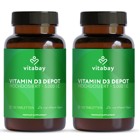 Vitamin D3 Depot 5,000 IU - Vegan Tablets
