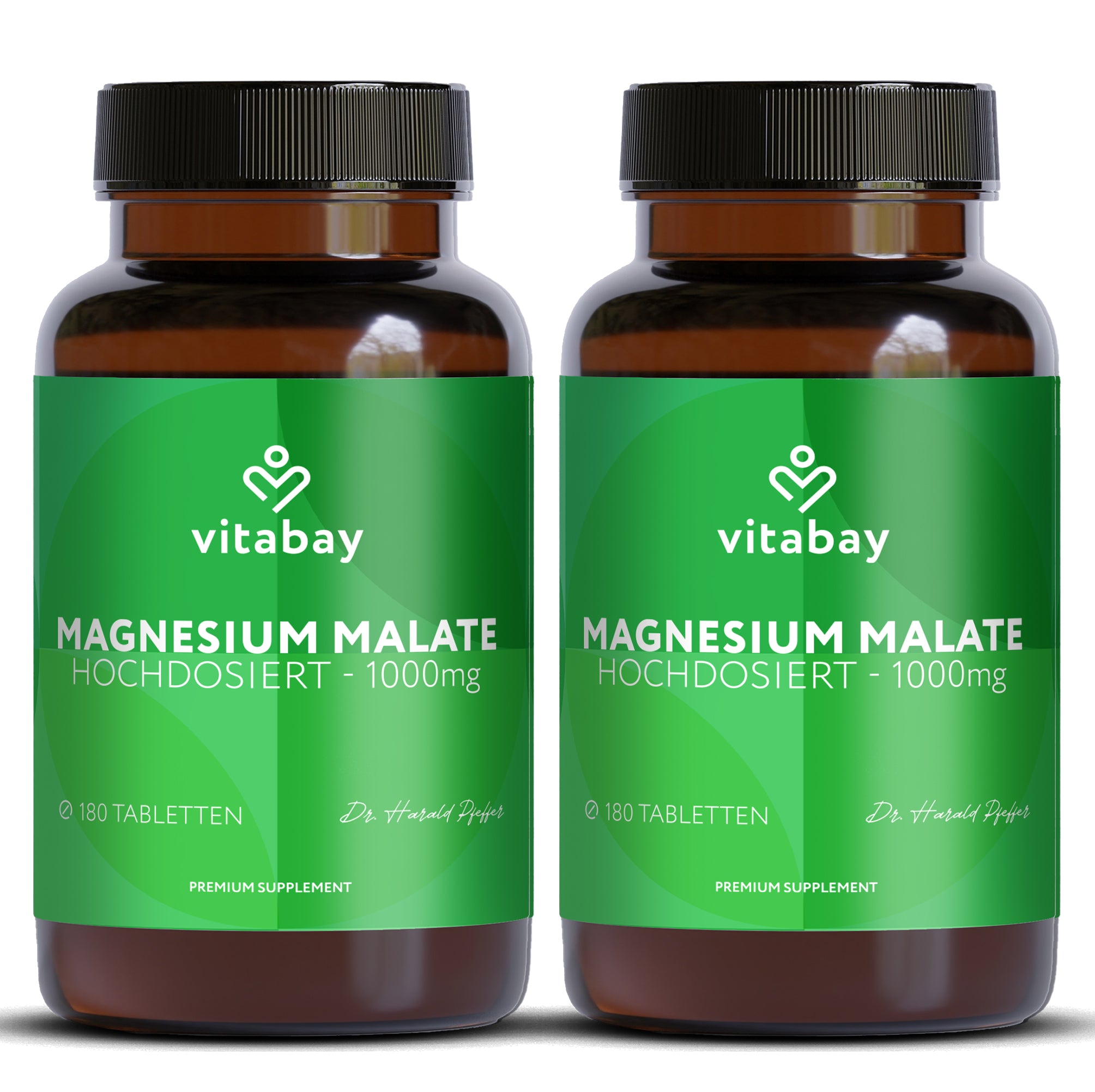 Magnesium Malat 1000mg - 180 vegane Tabletten