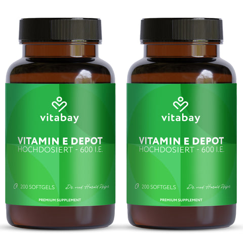 Vitamin E 600 IU Depot - Vegan Softgels