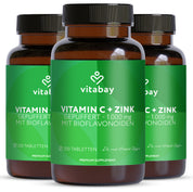 Vitamin C 1000 mg + Zink - 200 vegane Tabletten