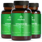 Vitamin K2 MK-7 200 µg - Vegane Tabletten