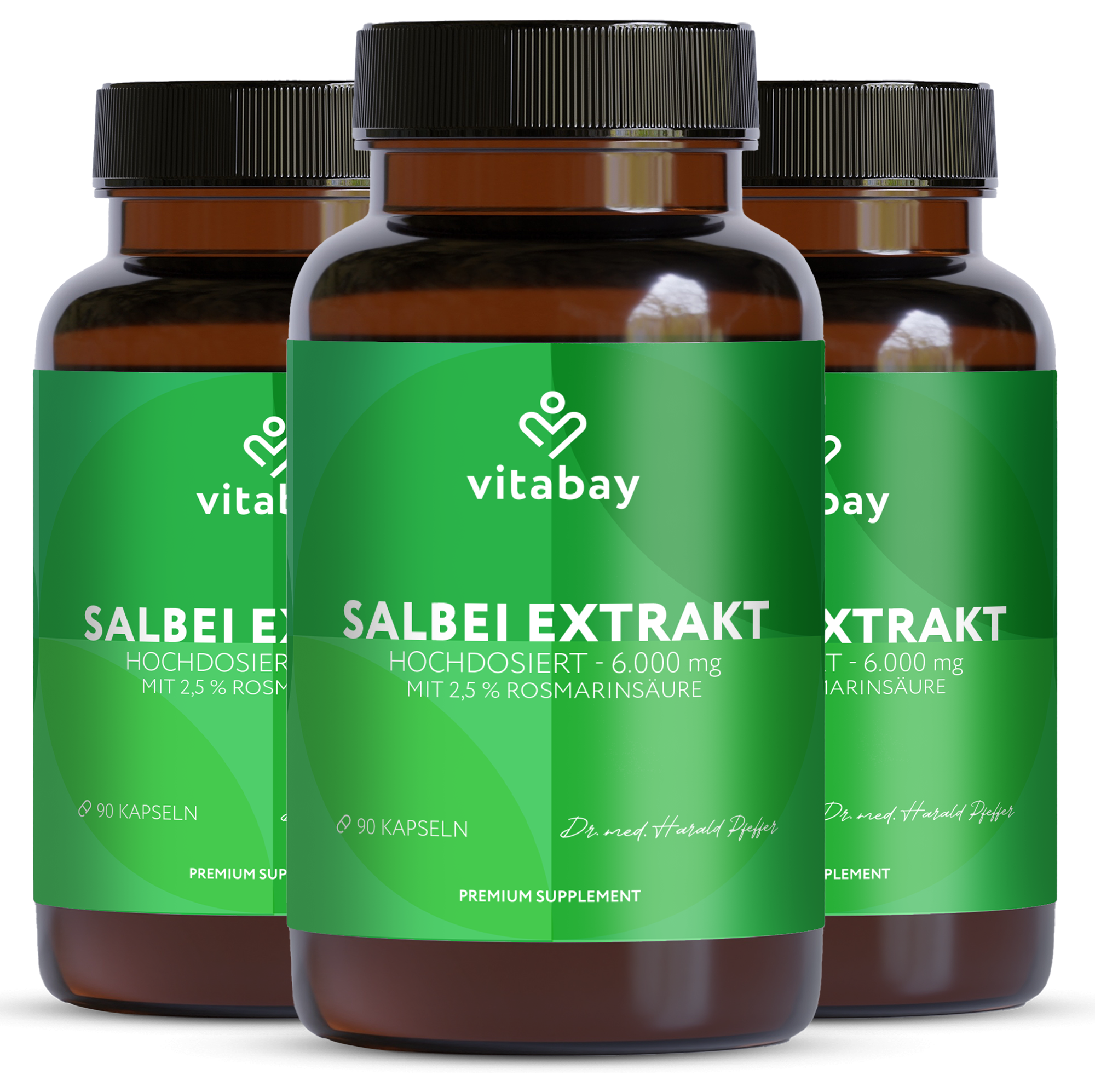 Salbei Extrakt 1900 mg - 90 vegane Kapseln