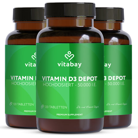 Vitamin D3 Depot 50,000 IU - vegan tablets