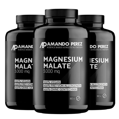 Magnesium Malate 3000mg - 180 vegan tablets