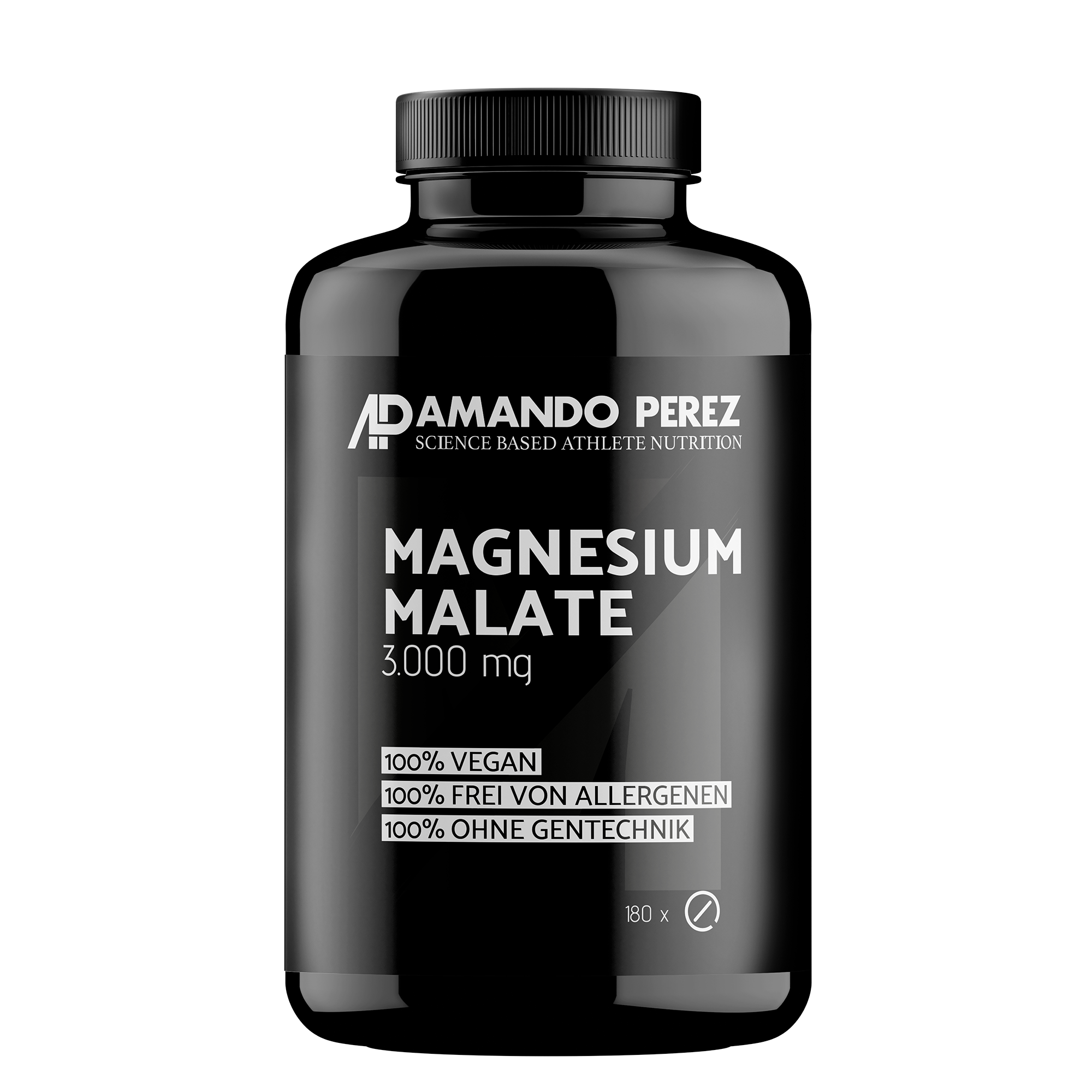 Magnesium Malate 3000mg - 180 vegane Tabletten