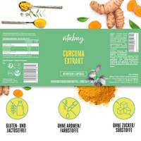 Curcuma Extrakt - 90 vegane Kapseln