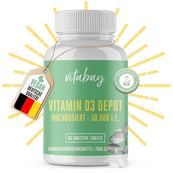 Vitamin D3 Depot 50.000 I.E. - 60 vegane Tabletten