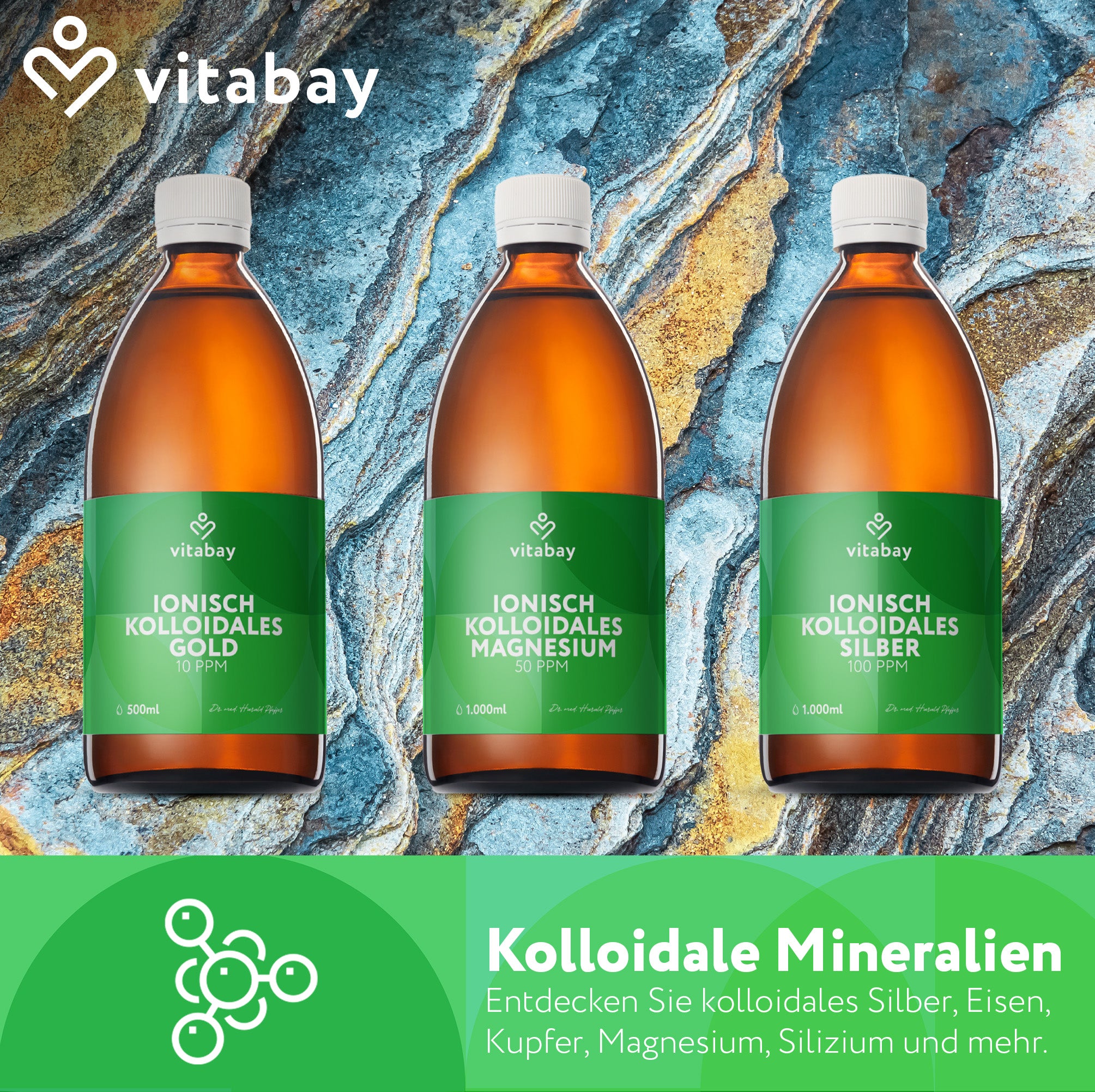 Kolloidales Gold 20 Ppm – 250 Ml, 99,99% Rein, 24 Karat – In Bernsteinflasche, Vegan