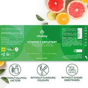 Vitamin C 1000 mg + Bioflavonoide (Time Released ) - vegane Tabletten