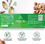 Vitamin D3 Depot 5000 IE + Vitamin K2 100mcg  - 180 vegane Tabletten