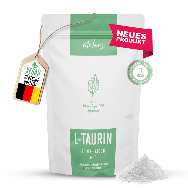 Taurin (6000mg) - 1000g veganes Pulver