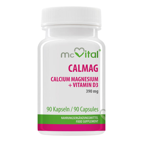 Calcium Magnesium + Vitamin D3 - 390mg - 90 Kapseln