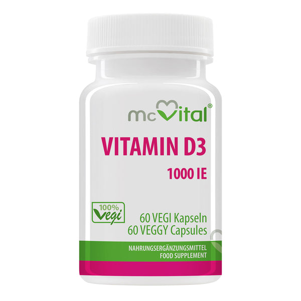 Vitamin D3 1000 I.E. - 60 vegane Kapseln