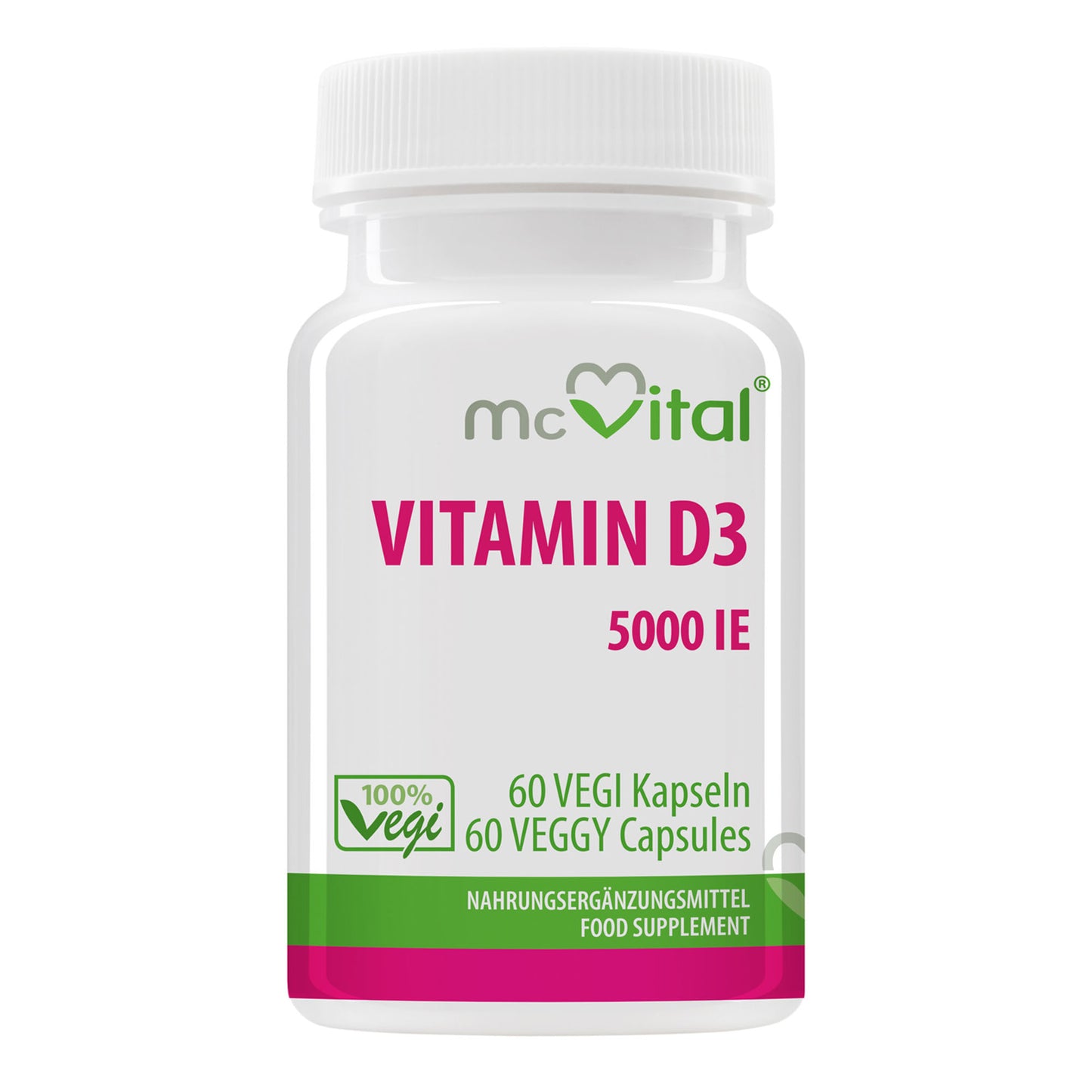 Vitamin D3 5000 I.E. Depot - 60 vegane Kapseln