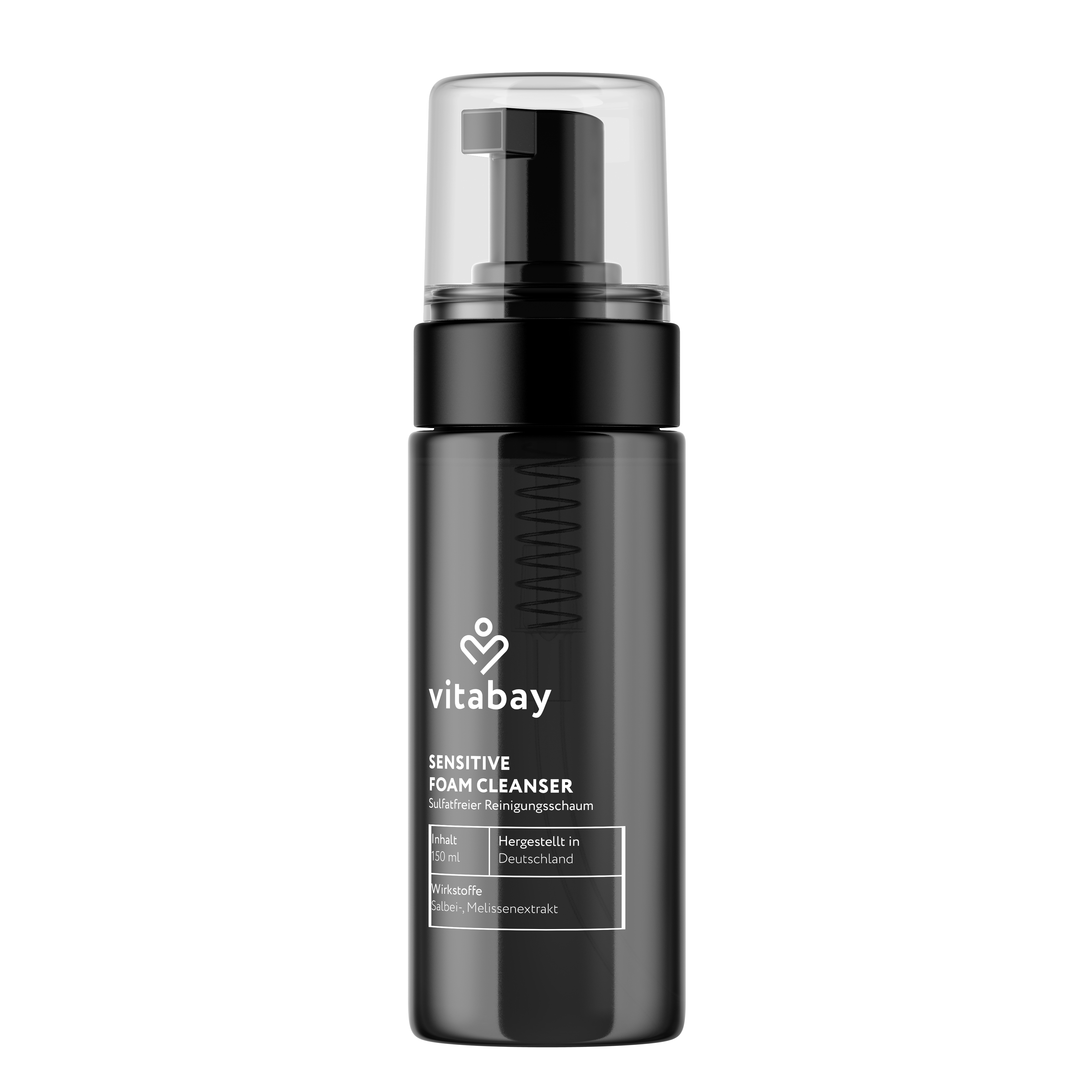 Sensitive Foam Cleanser mit Salbei- und Melissenextrakt, sulfatfrei, besonders mild