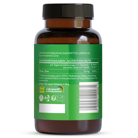 Zinc 25mg - Vegan Tablets