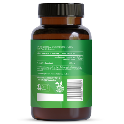 NAC 600 mg - 120 vegan capsules