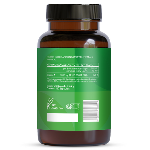 Vitamin A Depot 10,000 IU - Vegan Capsules